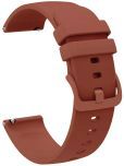 ACM Watch Strap Silicone Belt compatible with Maxima Max Pro Apex Smartwatch Color Hook Band Brown