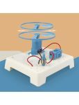 STEM Toys, DIY Science Kit with Motor, Switch, Spring Clip, Plastic Board, Fan, Paddle Wheel, Motor Clamp