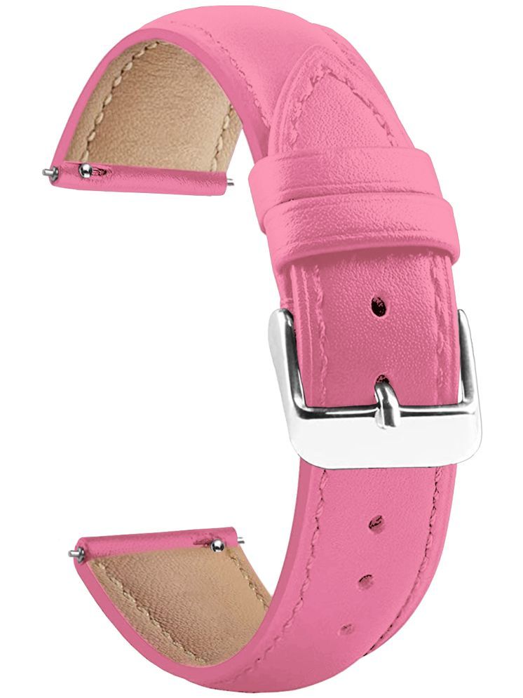     			ACM Watch Strap Leather Belt compatible with Zebronics Unbeatable 3 Smartwatch Casual Classic Band Pink