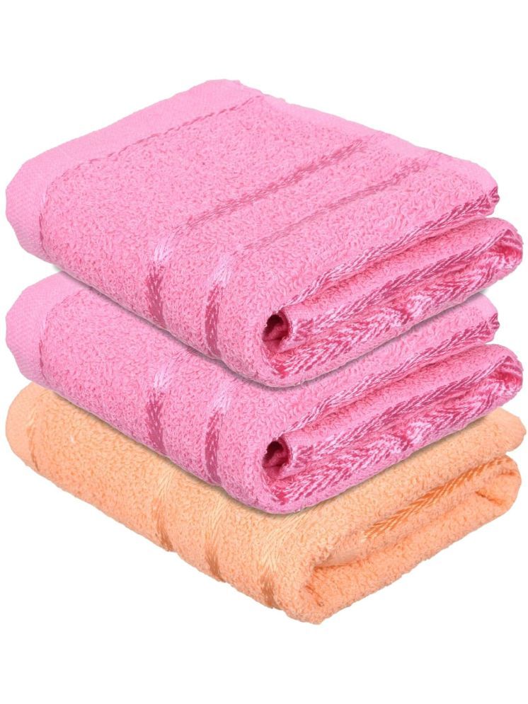     			Ashruta Pack of 3 Cotton 351-400 -GSM Hand Towel ( Assorted )