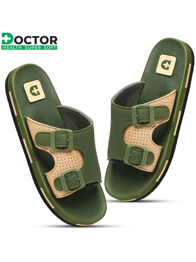     			Doctor Health Super Soft Olive Men's Daily Slipper