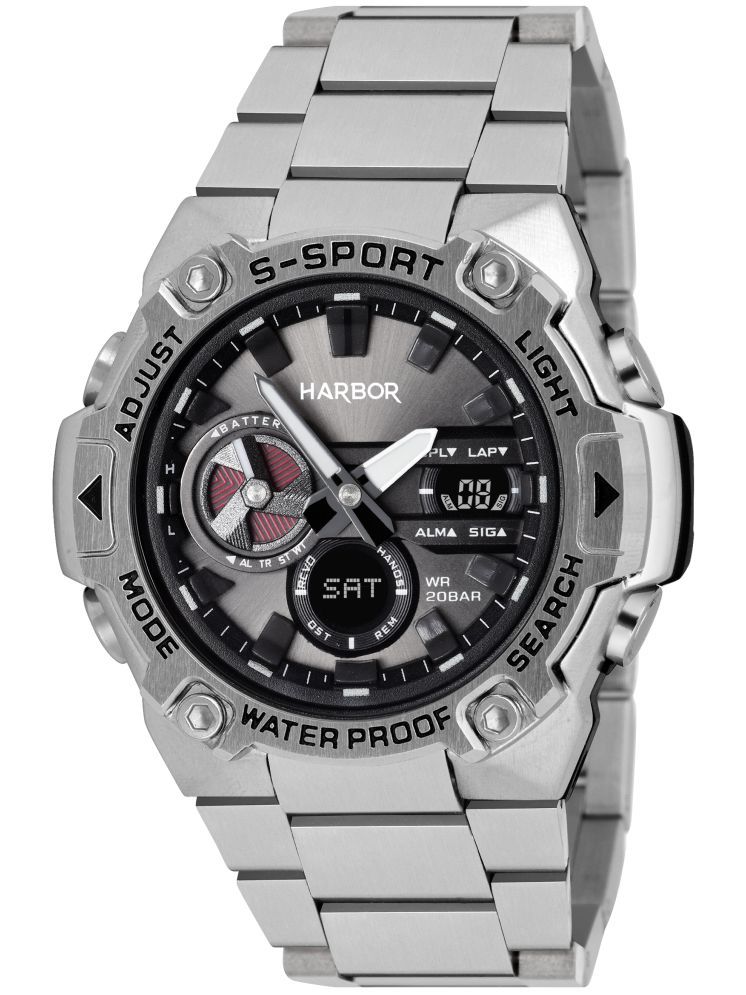     			Harbor Silver Stainless Steel Analog-Digital Men's Watch