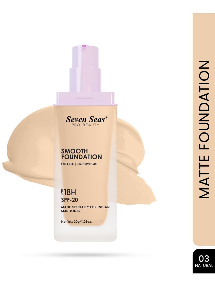     			Seven Seas Matte Liquid For All Skin Types Skin Medium Foundation Pack of 1