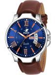 Espoir Brown Leather Analog Men's Watch