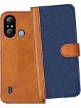 Knotyy Brown Flip Cover Artificial Leather Compatible For Itel A49 ( Pack of 1 )