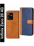 Knotyy Brown Flip Cover Artificial Leather Compatible For Infinix Zero 20 ( Pack of 1 )