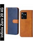 Knotyy Brown Flip Cover Artificial Leather Compatible For Infinix Zero 20 ( Pack of 1 )