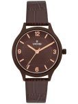 LOGUES WATCHES Brown Leather Analog Womens Watch