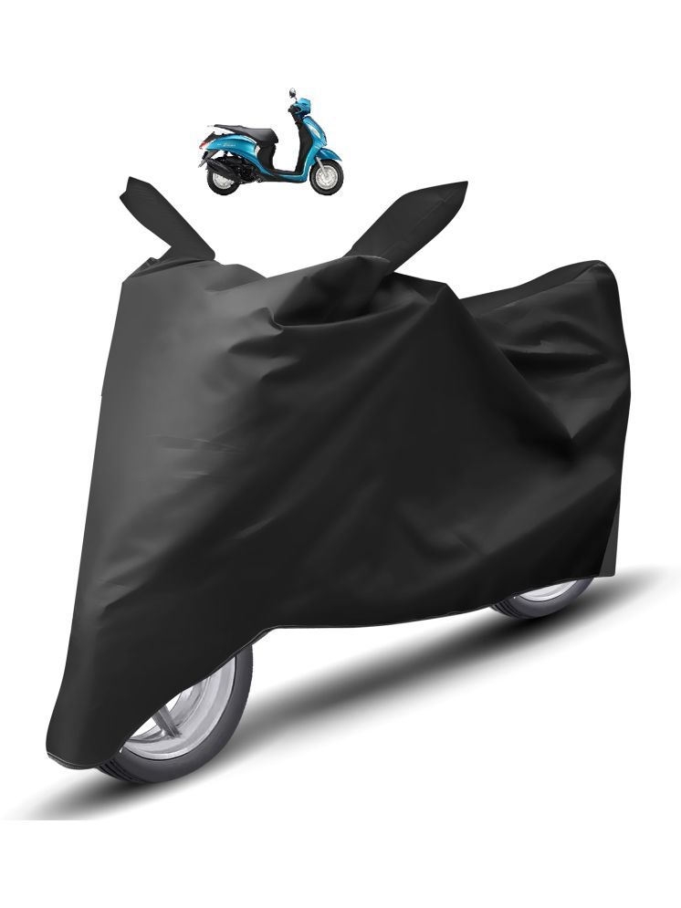     			Auto Hub Bike Body Cover for Yamaha Fascino ( Pack of 1 ) , Black