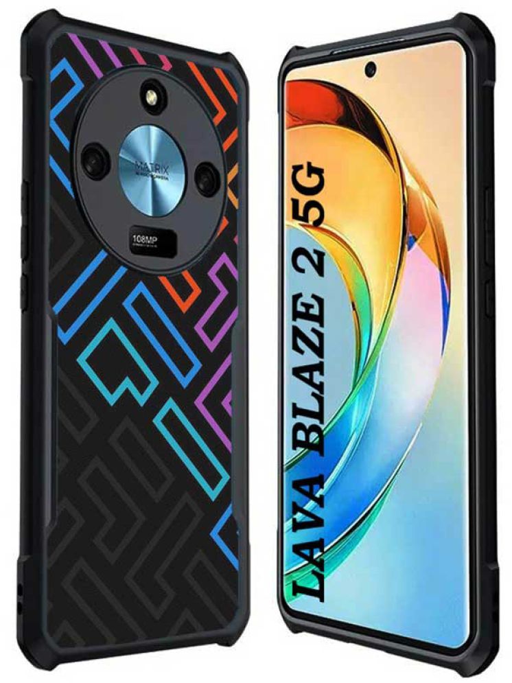     			COBERTA Multicolor Printed Back Cover Polycarbonate Compatible For Lava Blaze 2 ( Pack of 1 )