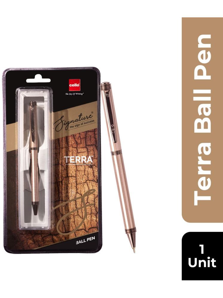     			Cello Signature Terra Ball Pen Blue (Pack of 2)