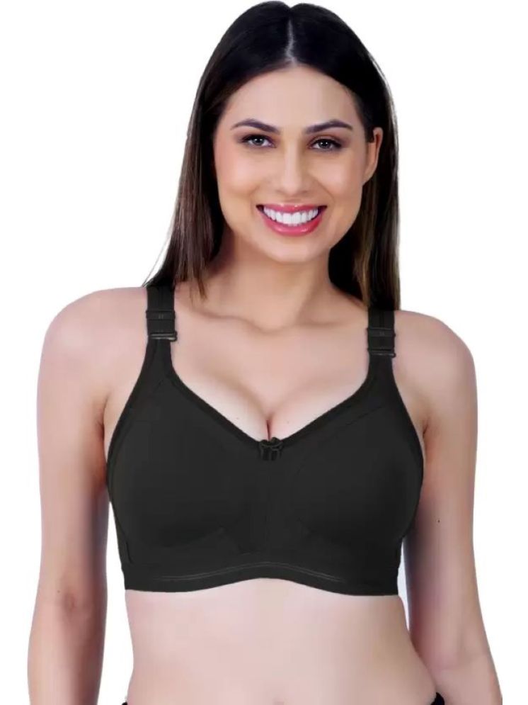     			Dempsey Pack of 1 Cotton Blend Non Padded Everyday Bra For Women ( Black )