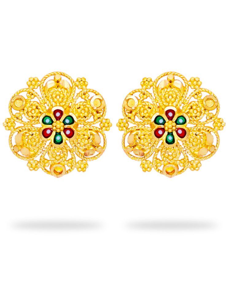     			Drashti Collection Multi Color Stud Earrings ( Pack of 1 )