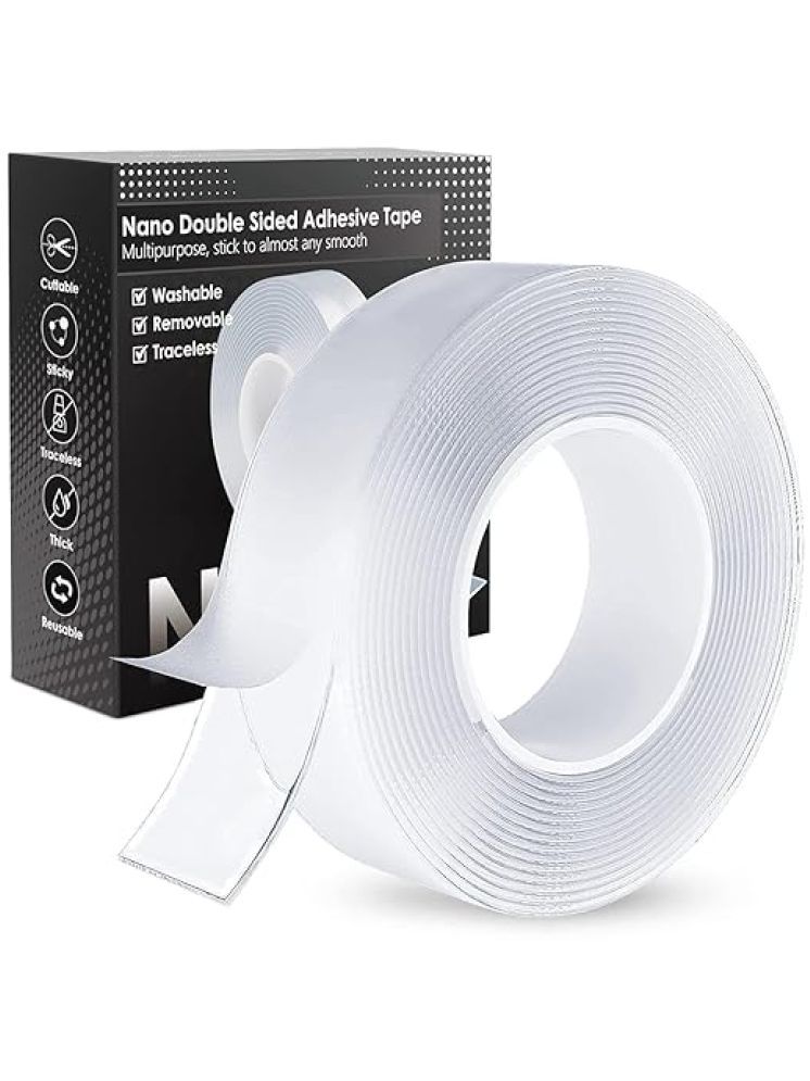     			Eclet White Double Sided Nano Tape ( Pack of 1 )