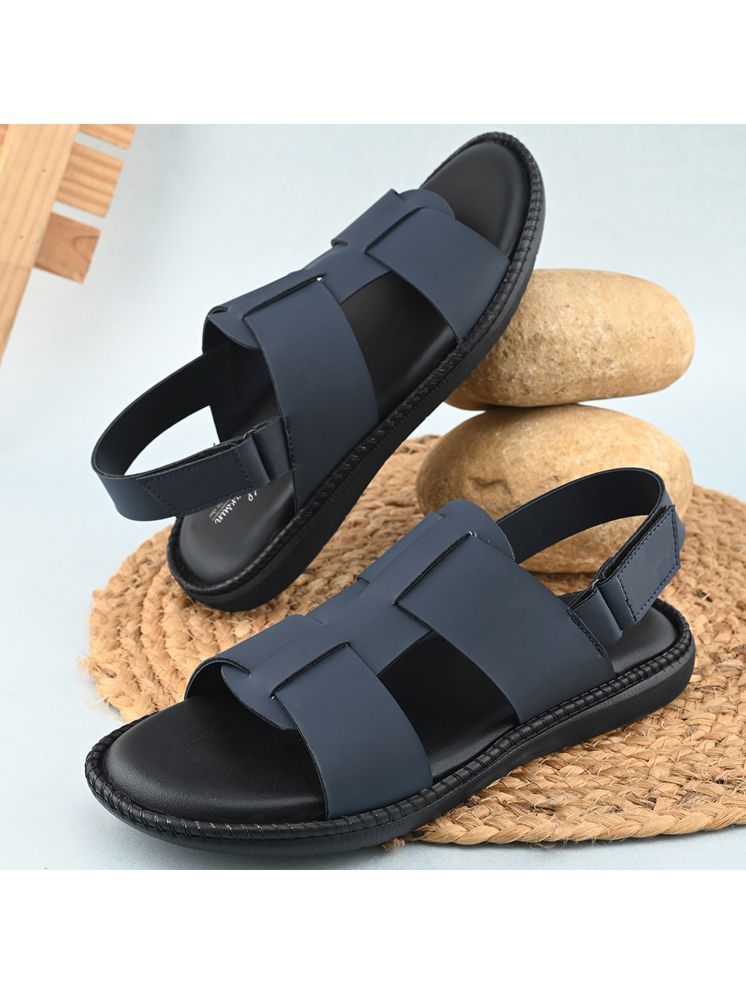     			John Karsun - Blue Men's Sandals