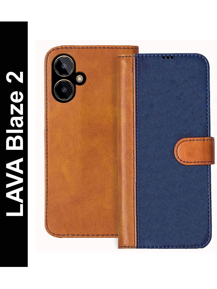     			Knotyy Brown Flip Cover Artificial Leather Compatible For Lava Blaze 2 ( Pack of 1 )