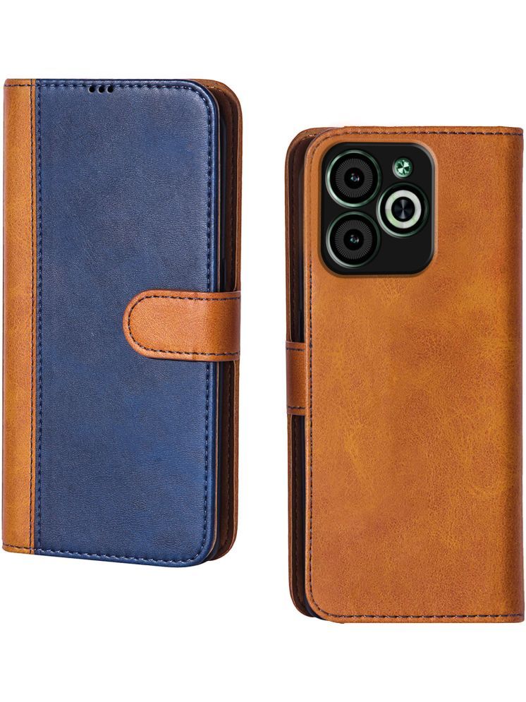     			Knotyy Brown Flip Cover Artificial Leather Compatible For Infinix SMART 8 HD ( Pack of 1 )