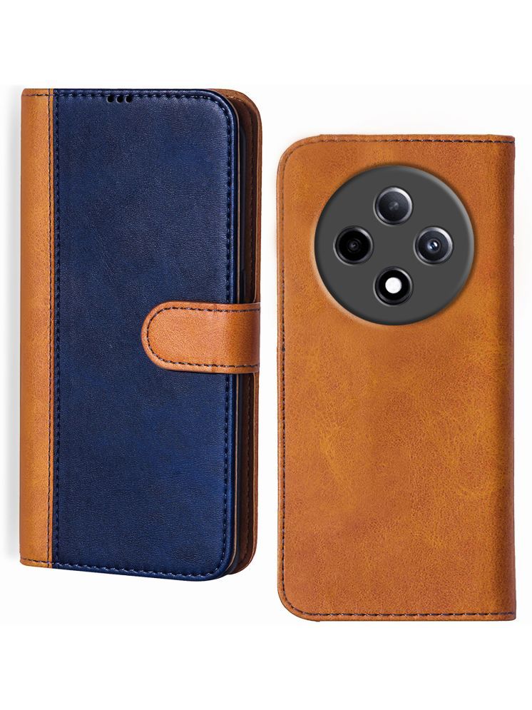     			Knotyy Brown Flip Cover Artificial Leather Compatible For Oppo F27 Pro Plus 5G ( Pack of 1 )