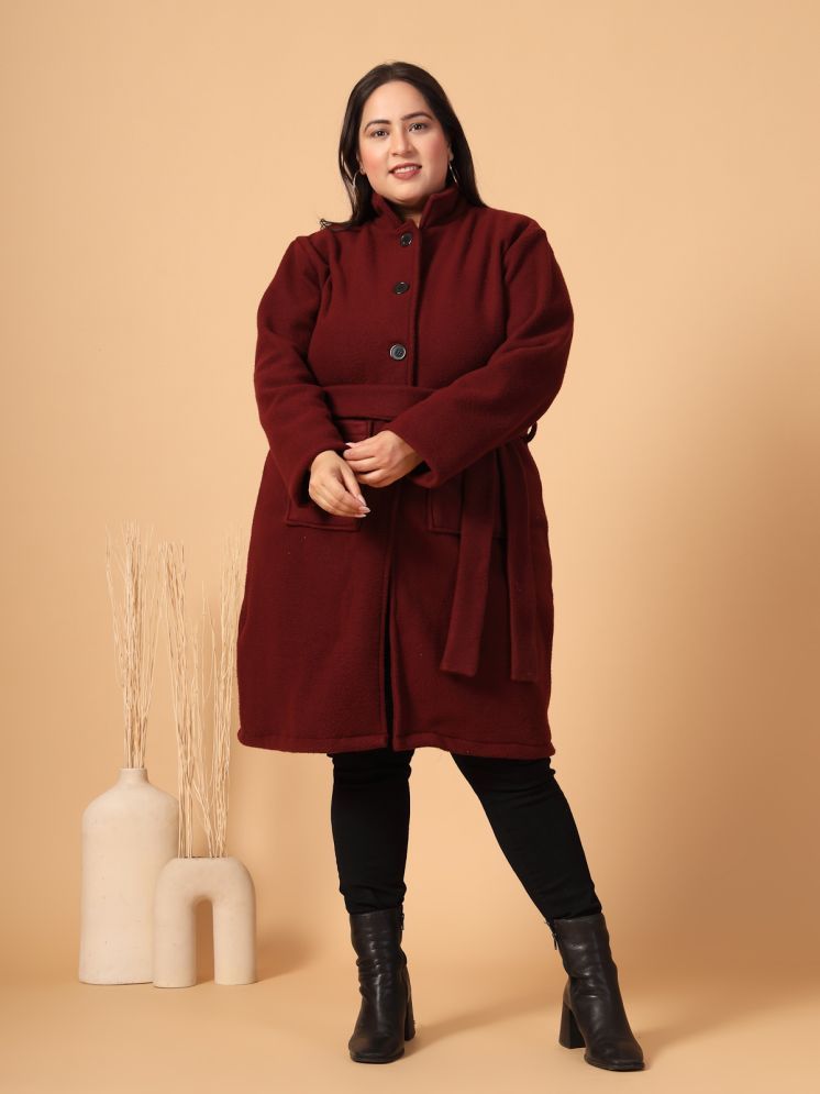     			Rigo - Cotton Maroon Over coats Pack of 1