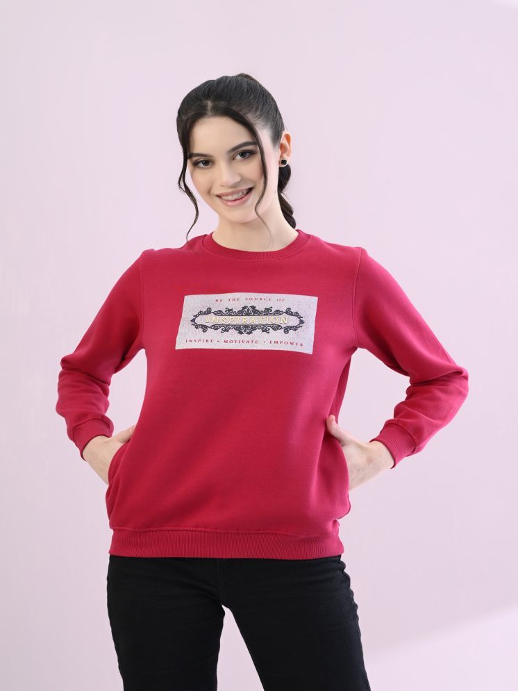     			STARFOX Fleece Women's Non Hooded Sweatshirt ( Pink )