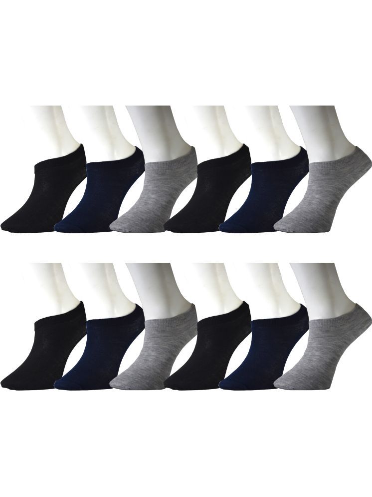     			hicode Blended Men's Solid Multicolor Low Cut Socks ( Pack of 6 )