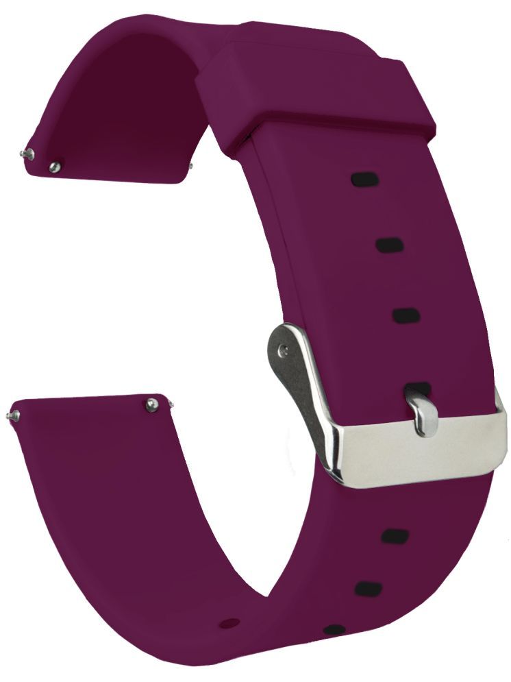     			ACM Watch Strap Silicone Belt compatible with Fastrack Marvellous Fx2 Smartwatch Casual Classic Band Purple