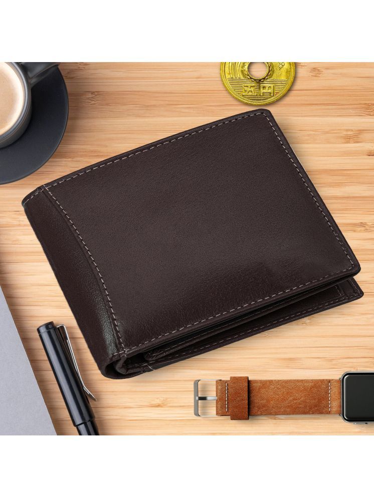     			AM Leather Brown Leather,100% Leather Men's Coin Pouch,Short Wallet,RFID Wallet,Regular Wallet ( Pack of 1 )