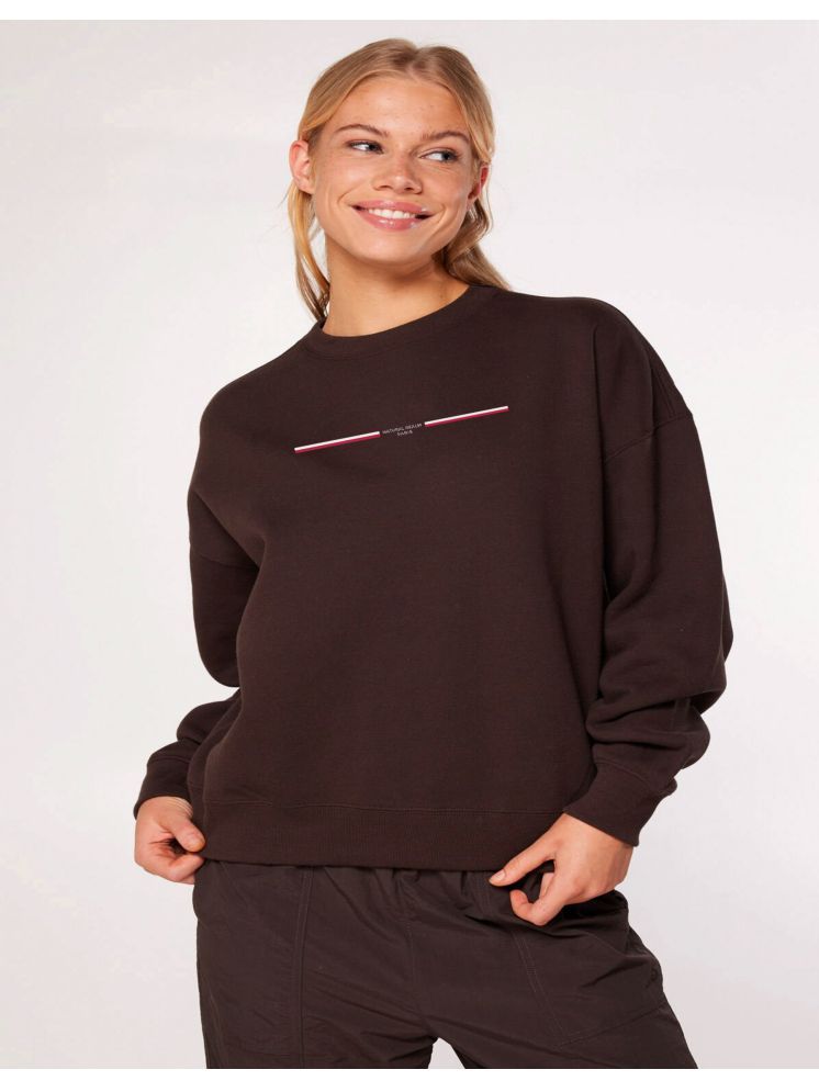     			Calm Down Fleece Women's Non Zippered Sweatshirt ( Brown )