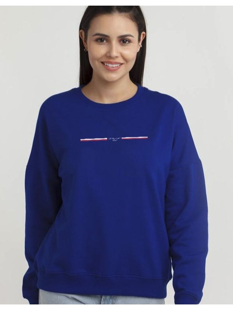     			Calm Down Fleece Women's Non Zippered Sweatshirt ( Blue )