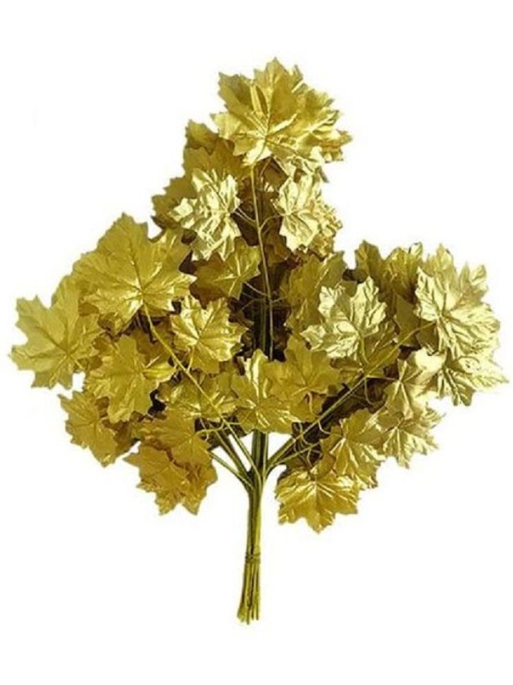     			Green plant indoor - Gold Maple Artificial Plants Bunch ( Pack of 12 )