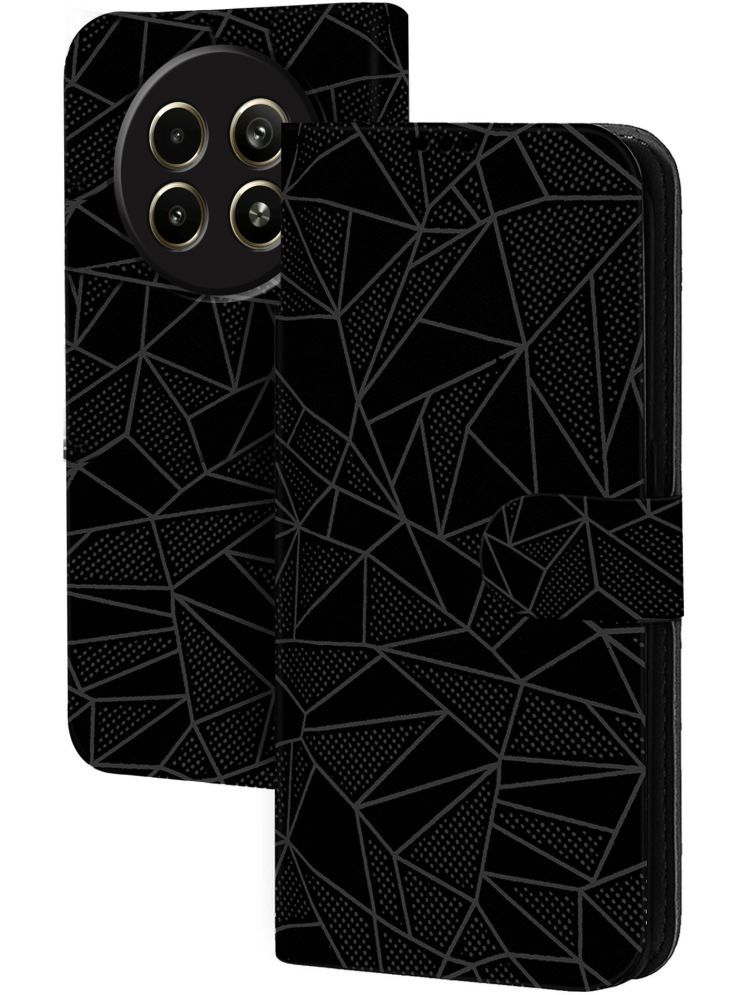     			Knotyy Black Flip Cover Artificial Leather Compatible For RealMe Narzo N65 5G ( Pack of 1 )