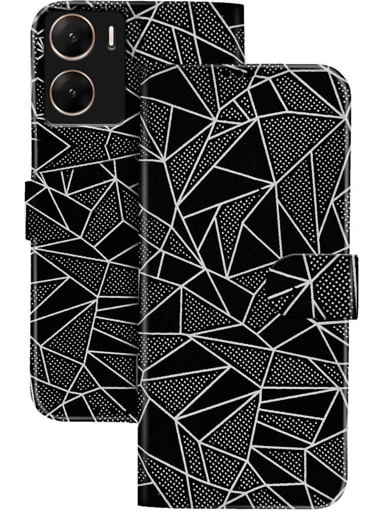     			Knotyy Black Flip Cover Artificial Leather Compatible For Vivo V29e ( Pack of 1 )