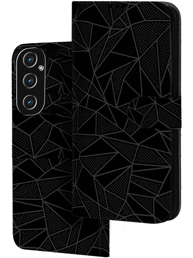     			Knotyy Black Flip Cover Artificial Leather Compatible For Samsung Galaxy M35 5G ( Pack of 1 )