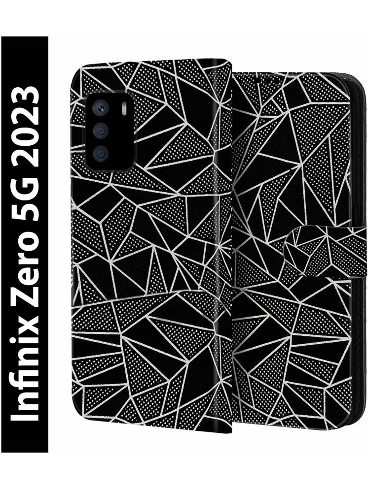     			Knotyy Black Flip Cover Artificial Leather Compatible For Infinix Zero 5G 2023 ( Pack of 1 )