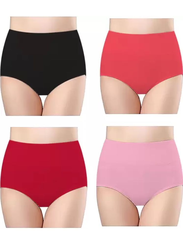     			Louis Craft Pack of 4 Cotton Lycra Boy Shorts For Women ( Multicolor4 )