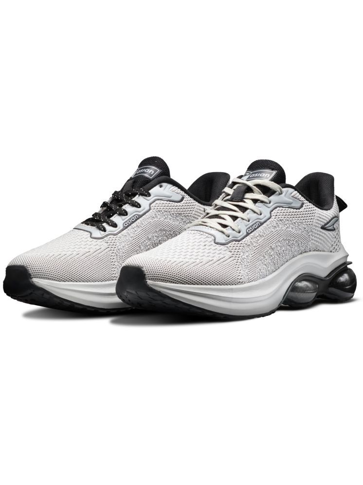     			ASIAN POWERPLAY-08 Light Grey Men's Sports Running Shoes