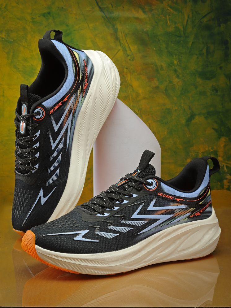     			ASIAN VOLCANO-01 Black Men's Sports Running Shoes