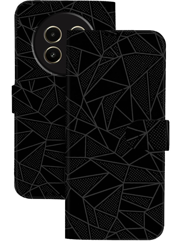     			Knotyy Black Flip Cover Artificial Leather Compatible For RealMe Narzo N65 5G ( Pack of 1 )