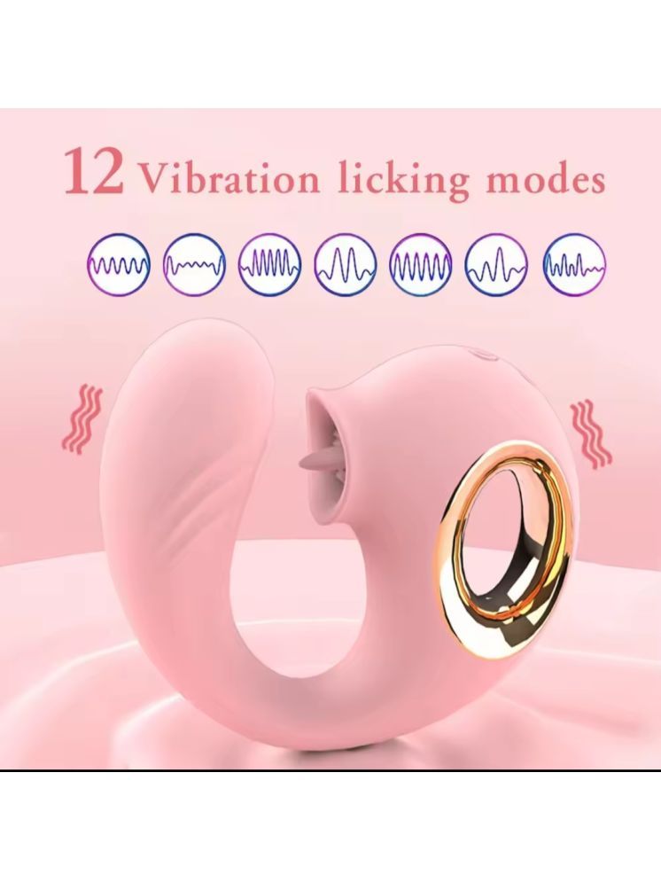     			Vibrations Tongue Shaped Design Portable Manual Massager