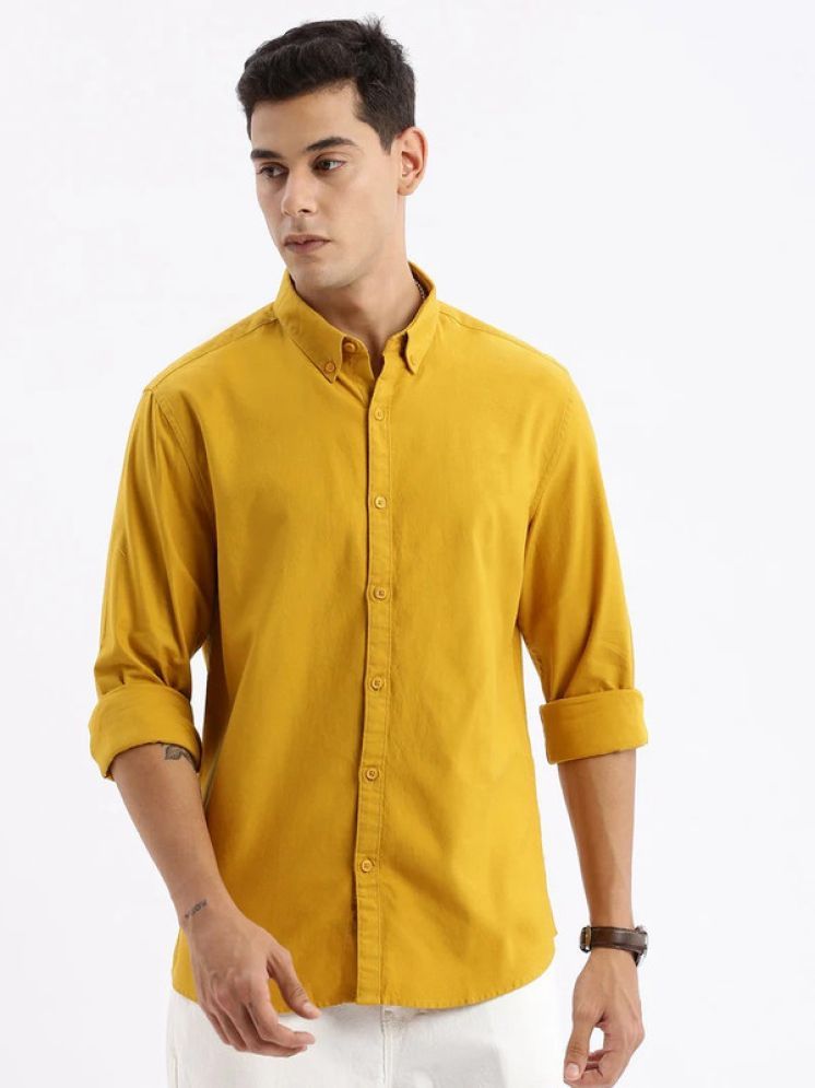     			balino Poly Cotton Regular Fit Solids Full Sleeves Men's Casual Shirt - Gold ( Pack of 1 )