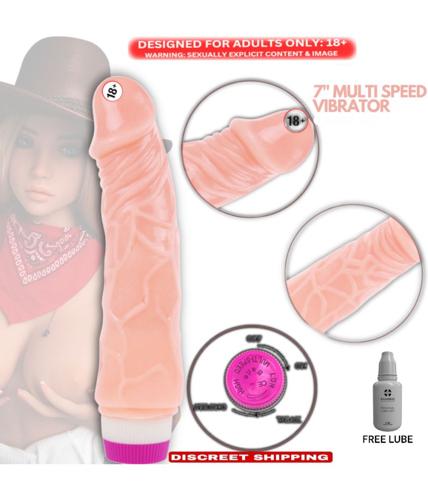     			9" Long & Soft Sexy Dildo Real Felling Skin Colored Vibrating Dildo For Sexy Girls PUSSY  Sex toy for women 7 modes vibration with free lube  - By BLUEMOON