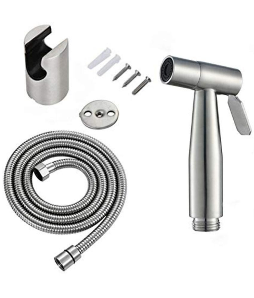     			Bathfax Duck Health Faucet with 1m Hose Pipe and Hook Stainless Steel Health Faucet (Water Sprayer)