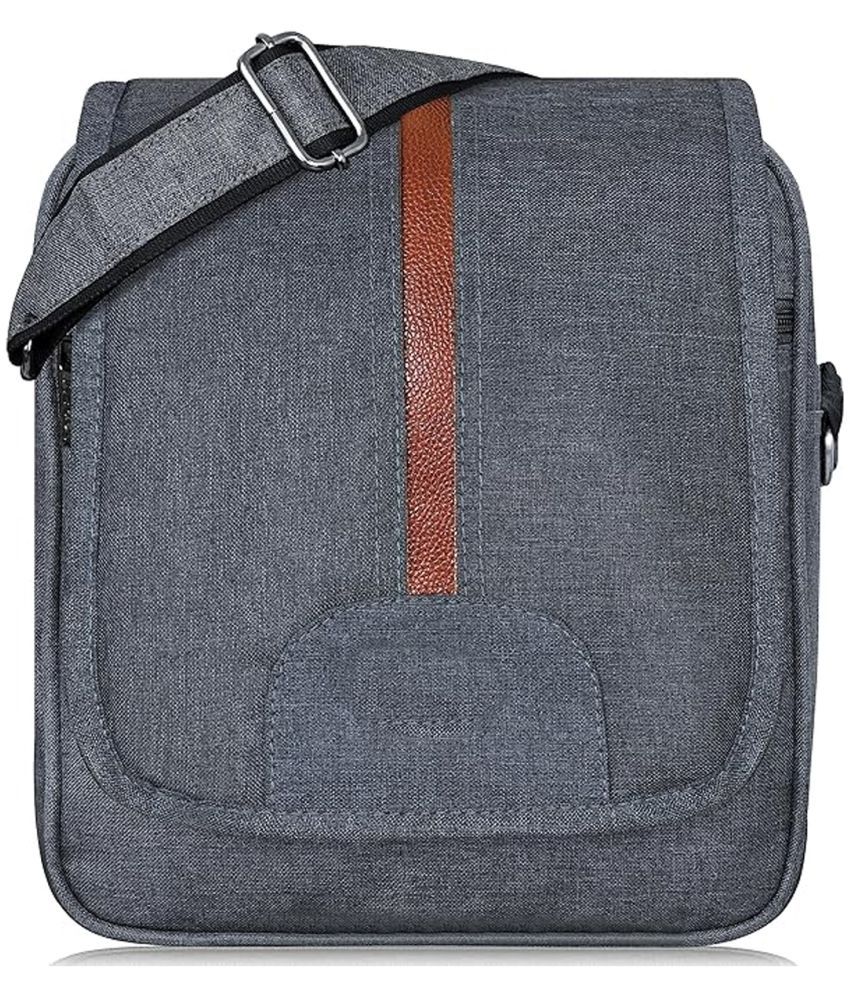     			GEEO Sling Bag Fabric Grey Passport Holder