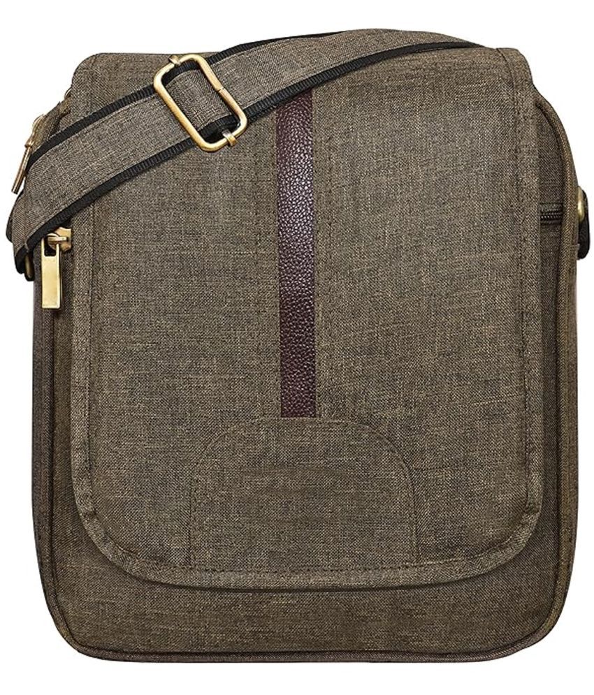     			GEEO Sling Bag Fabric Khaki Passport Holder