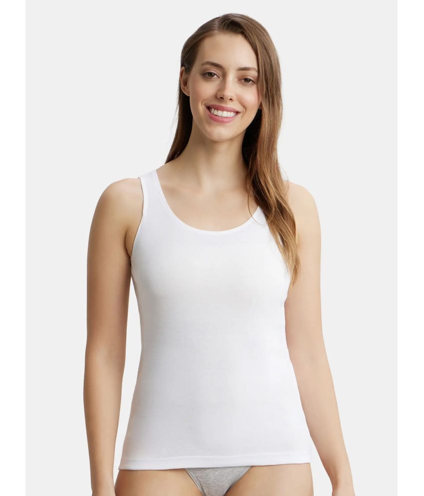     			Jockey Pack of 1 Tank Top Cotton Tank Top ( White )