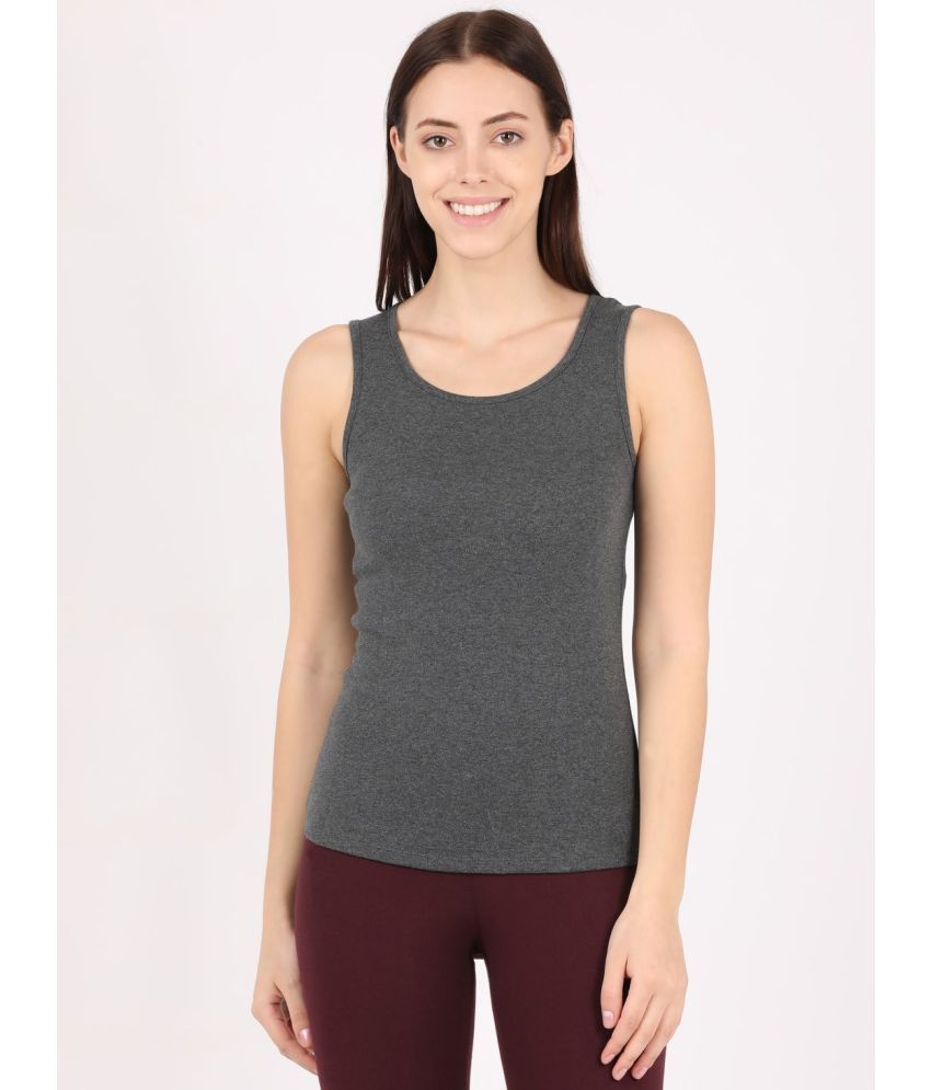     			Jockey Single Tank Top Cotton Tank Top ( Grey )