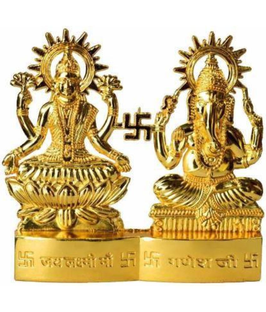     			Shri Astha Vinayak Brass Laxmi Ganesh Idol ( 5 cm )