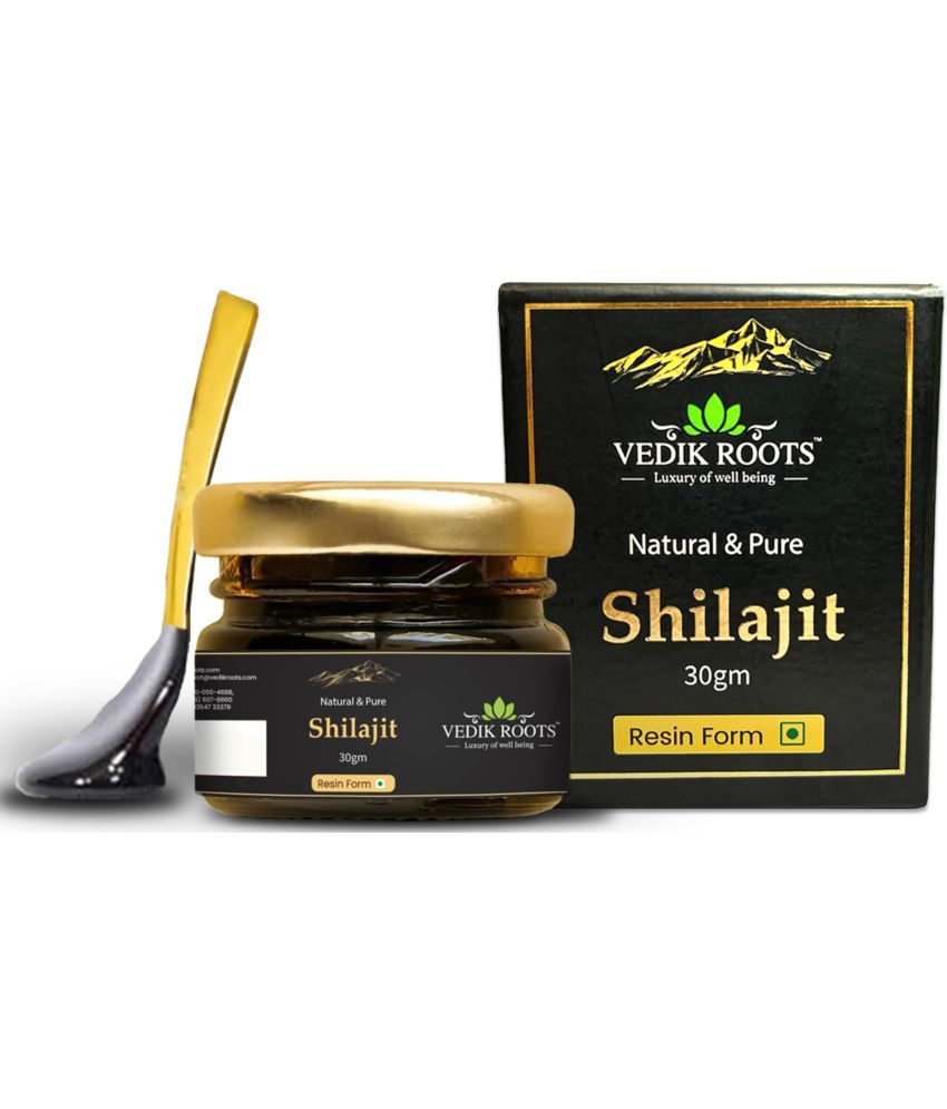     			Vedikroots 100% Ayurvedic, Original and Pure Shilajit/Shilajeet Resin | Helps to Boost Performance, Power, Stamina and Overall Wellbeing for Men and Women | Pack of 1 (30 g)