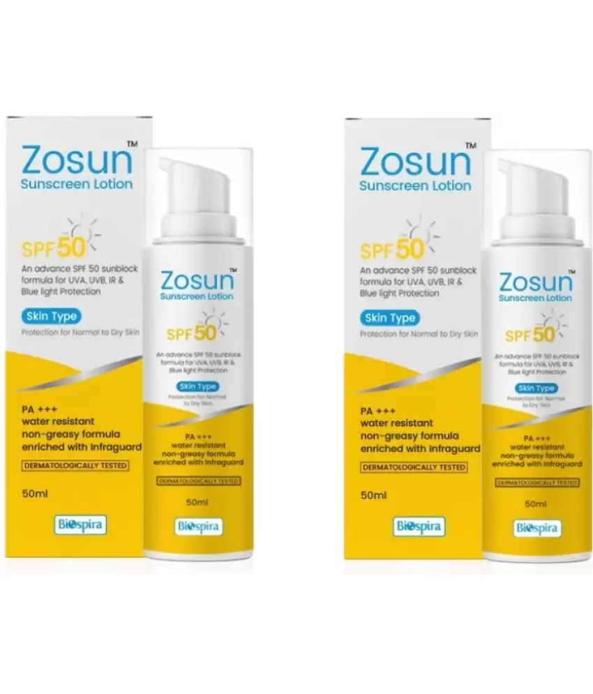     			ZUULUZRS Sunscreen Lotion For All Skin Type ( Pack of 2 )