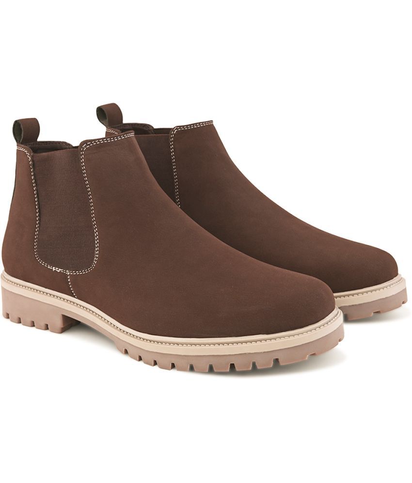     			Fentacia Brown Men's Chelsea Boots